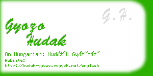 gyozo hudak business card